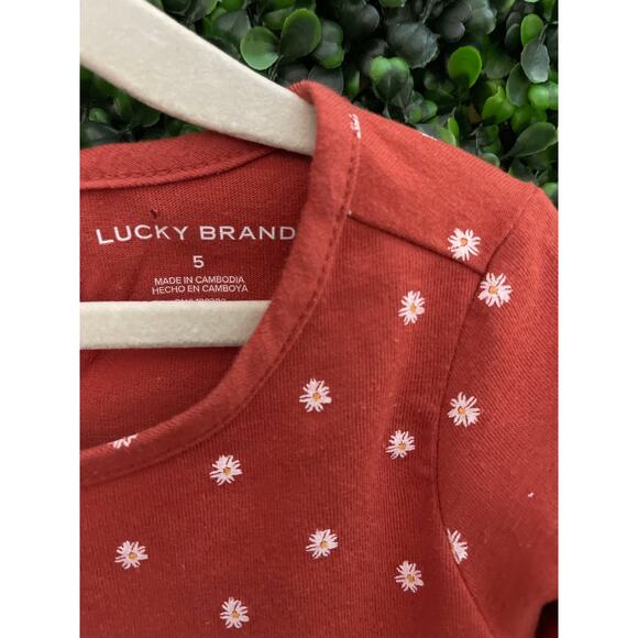 Lucky Brand Daisy Blouse Girls Size 5 - Picture 5 of 7